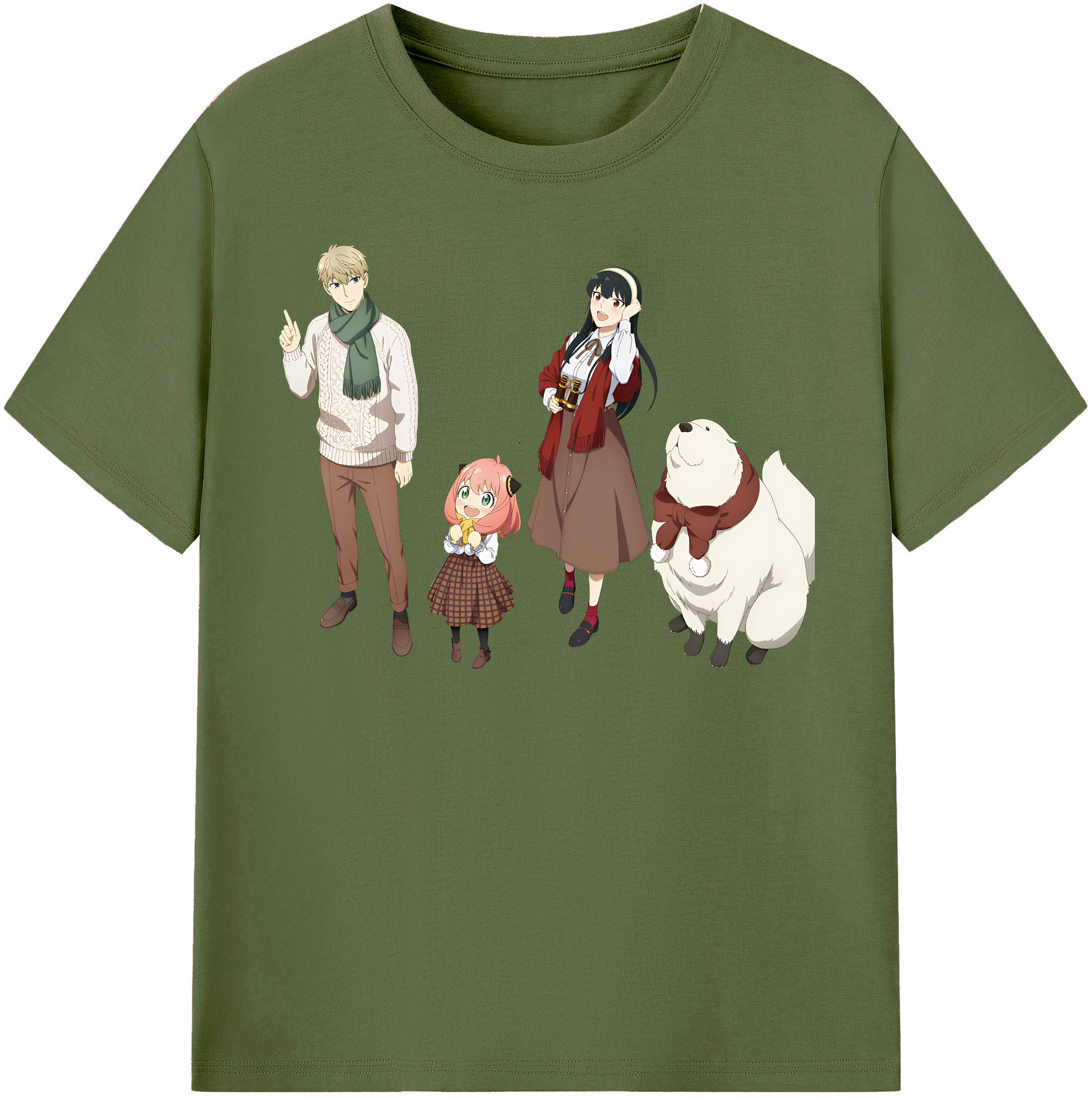 （画像用） SPY×FAMILY间谍家家酒 綿100％半袖Tシャツ（フロントプリント）